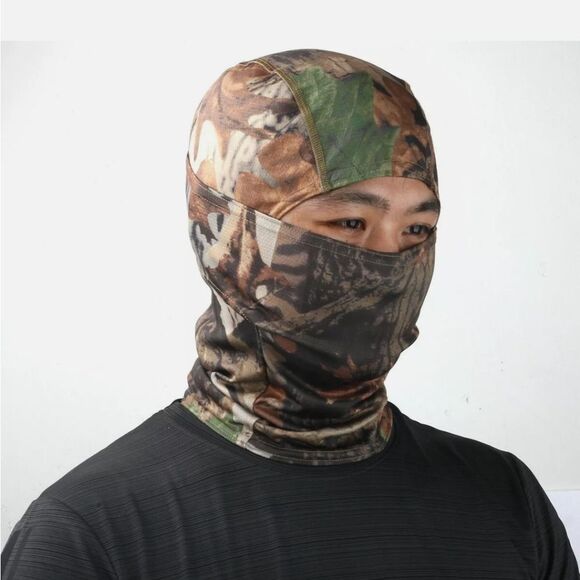 US Camo Face Mask Hunting Tactical Balaclava Cycling Hunting Hat for Men Women - Picture 1 of 2